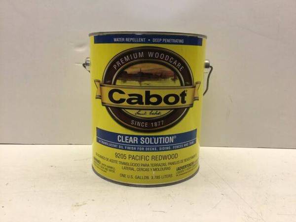 Clear Solution Stain 9205 Cabot Pacific Redwood or 3005 Oil - Wanted 1