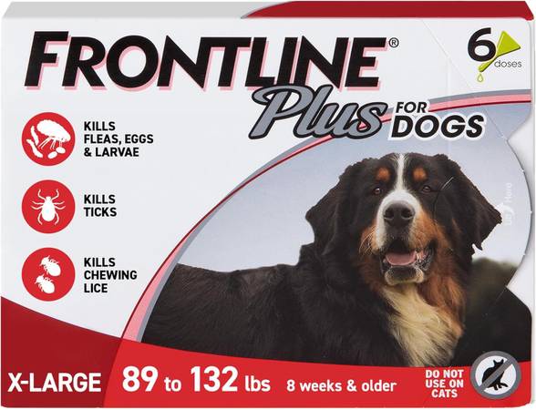 Frontline Plus for Dogs 89-132 lbs 1