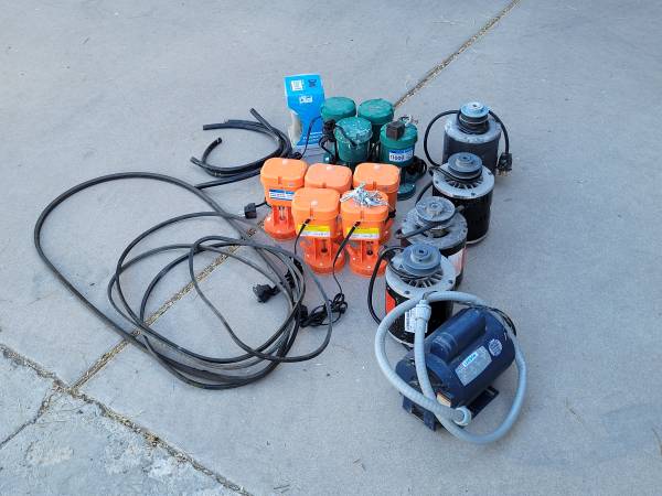 Evaporative cooler motoes and pumps 1