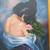 Painting of a woman, original oil on canvas 2 thumbnail
