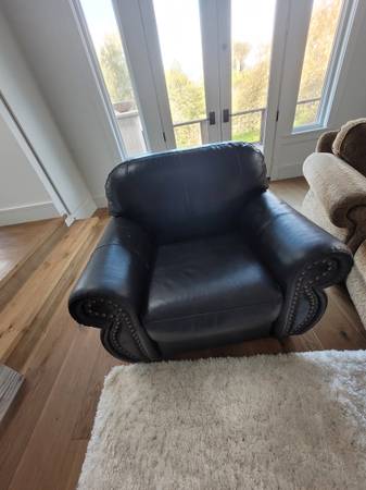 Black Leather Chair 1