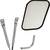 PILOT AUTOMOTIVE MI-017 UNIVERSAL LOW MOUNT TRUCK AND VAN MIRROR 2 thumbnail