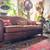Restoration Hardware Cigar Leather French Peresian Lounge sofa couch 3 thumbnail