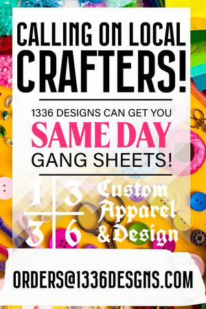 NO MINIMUM / SAME DAY GANG SHEET PRINTING IN WINSTON 1