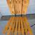 Set of 3 vintage Arthur Umanoff style MCM wooden slat swivel bar stool 4 thumbnail