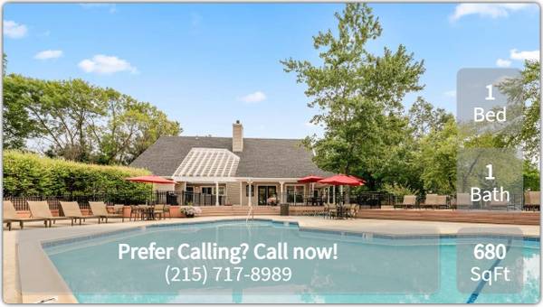 $2,105 / 1hab - 680ft2 - ¡Excelente comunidad para gente estupenda! Visite hoy mismo! (North Wales - Oxford Park)64024498710145120