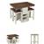 Counter height table and 4 stools. Space saving design 2 thumbnail