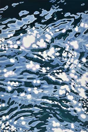 Alex Nizovsky - Reflection XII - Abstract Landscape Painting 24"x36" 1