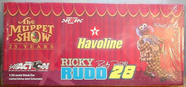 NASCAR Ricky Rudd #28 The Muppet Show Havoline 1:24 Car Bank #d/720! 1