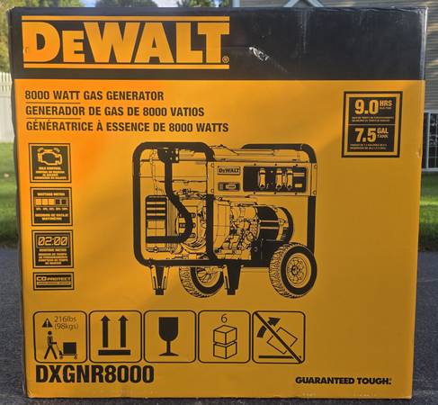 DEWALT 10000 / 8000-Watt Electric Start Gas Generator 1
