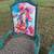 Turquoise and distressed with Leopard print COWGIRL RODEO Chairs 6 thumbnail