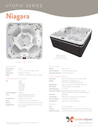 High End model Caldera Niagara Spa Hot Tub loaded...........seats 7 1