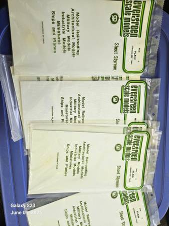 Sheet Styrene for models and railroads - lotnof 4+ 1