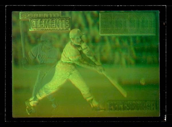 1994 Wendy's Roberto Clemente 3000 Hit Hologram Limited Edition 90,000 1