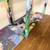Tie-dye painted console table - $80 (Cramerton) 3 thumbnail
