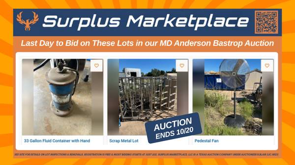 FLUID PUMP | OUTDOOR FAN | ASSTD SCRAP --- Auction Closes Oct 20 1