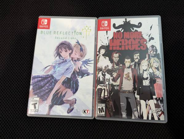 Nintendo Switch Games- Blue Reflection Second Light and No More Heroes 1