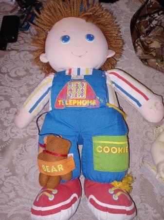 vintage amtoy american greetings teach me learn boy doll 1984 - $35 1