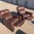 (2) Leather Pushback Recliners 4 thumbnail