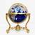 handcrafted Lapis Blue Gemstone Tabletop World Globe 1 thumbnail