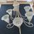 Antique White Dining/Kitchen  6 bulb Chandelier 3 thumbnail