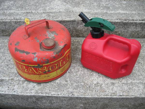 Gas cans $5 for both. 1