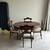 Small solid mahagony Biedermeier Austrian dining set with 4 Chairs 2 thumbnail