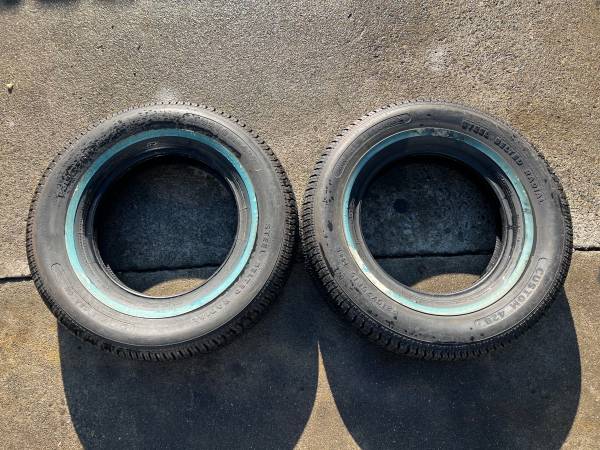 A pair trailers CUSTOM-428 15’ good tires for sale 1