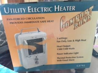 Comfort Zone Electric Heater 1