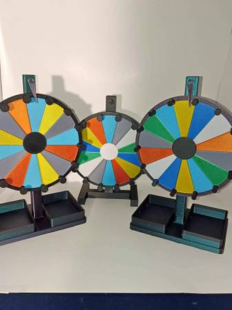 3D Printed Tabletop Prize Wheels 7*11 inches 1