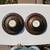 Brass Framed Regency English Bone China Plates 13 thumbnail