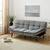 Gray Futon Sofa Bed – Convertible Sleeper Couch (Brand New) 1 thumbnail