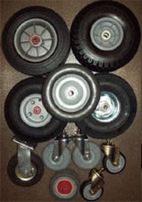 Casters wheels axle for handtruck hand truck 1