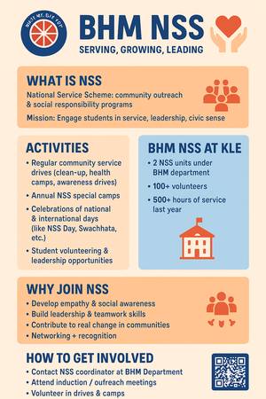NSS - National Service Scheme - Good BHM Colleges in Bangalore 1
