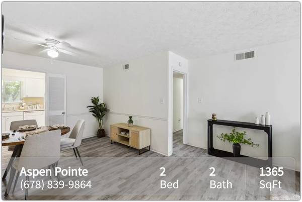 $1,398 / 2br - 1365ft2 - Simply stunning garden-style 2 Bed / 2 Bath in Roswell (Roswell - Near Holcomb Place)63964126875907121