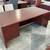 6'W x 3'D executive double pedestal desk by OFS in Mahogany Laminate 1 thumbnail