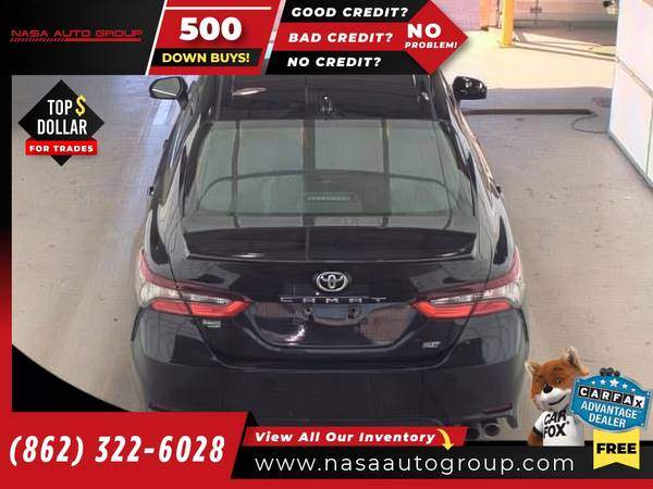 2021 Toyota Camry SE Nightshade Auto Natl - $15,995 (The price in this ad is the down payment)63441360727041123