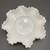 Fenton Milk Glass Hobnail ruffled low bowl 8” 9 thumbnail