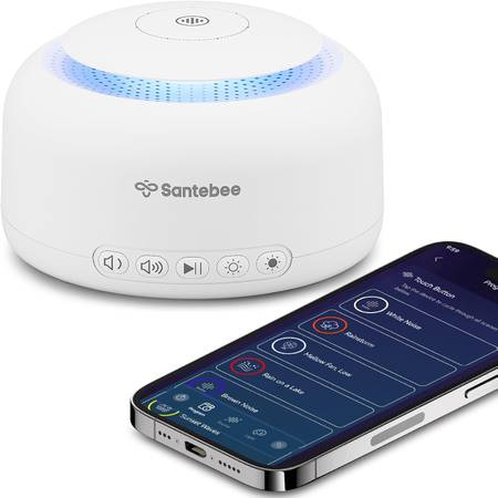 White Noise Sound Machine for Sleep, Dual-Mode Bluetooth Speaker NEW 1