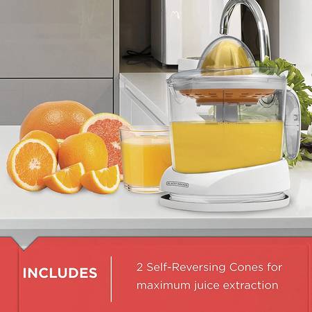 BLACK+DECKER 32oz Electric Citrus Juicer, CJ625, Pressure Activated 1