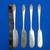 Set of 4 Vintage 1954 Melody Silver Plate Butter Spreader Knives 4 thumbnail
