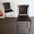 Vintage pair of Spanish leather and wrought iron bar/counter stools 3 thumbnail