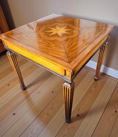 Theodore alexander madrid collection louis xvi italian wood side table 1