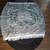 Satin wall rug with embroidery of heavenly scene, size 34"x34" 1 thumbnail