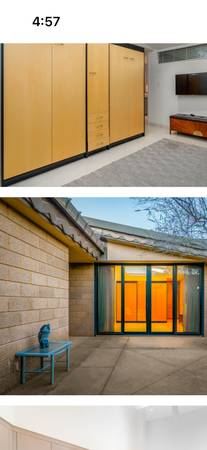 Modern Murphy Bed & Cabinet Set 1