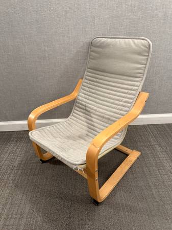 IKEA Poang children’s armchair frame with seat over 1