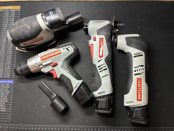 ___Craftsman Nextec 12V Drill/Sander/Multi-tool, Right Angle Driver___ 1