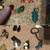 LOT OF JEWELRY PINS EARRINGS BONGO RING ELEPHANT DOG PANDA BEAR PTA 2 thumbnail