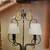 ANTIQUE PATINA 4 LAMP CHANDELIER 4 thumbnail