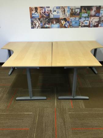 Excellent Condition 47" x 63" Desk with Adjustable Height Legs 1